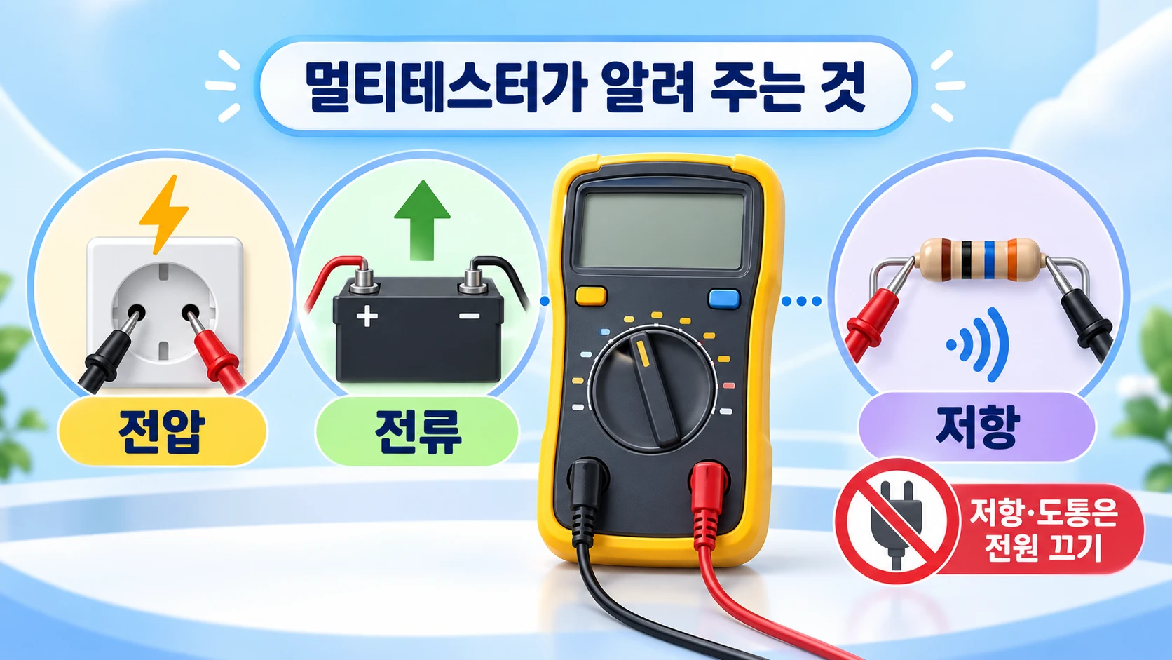 멀티테스터가 알려 주는 세 가지
