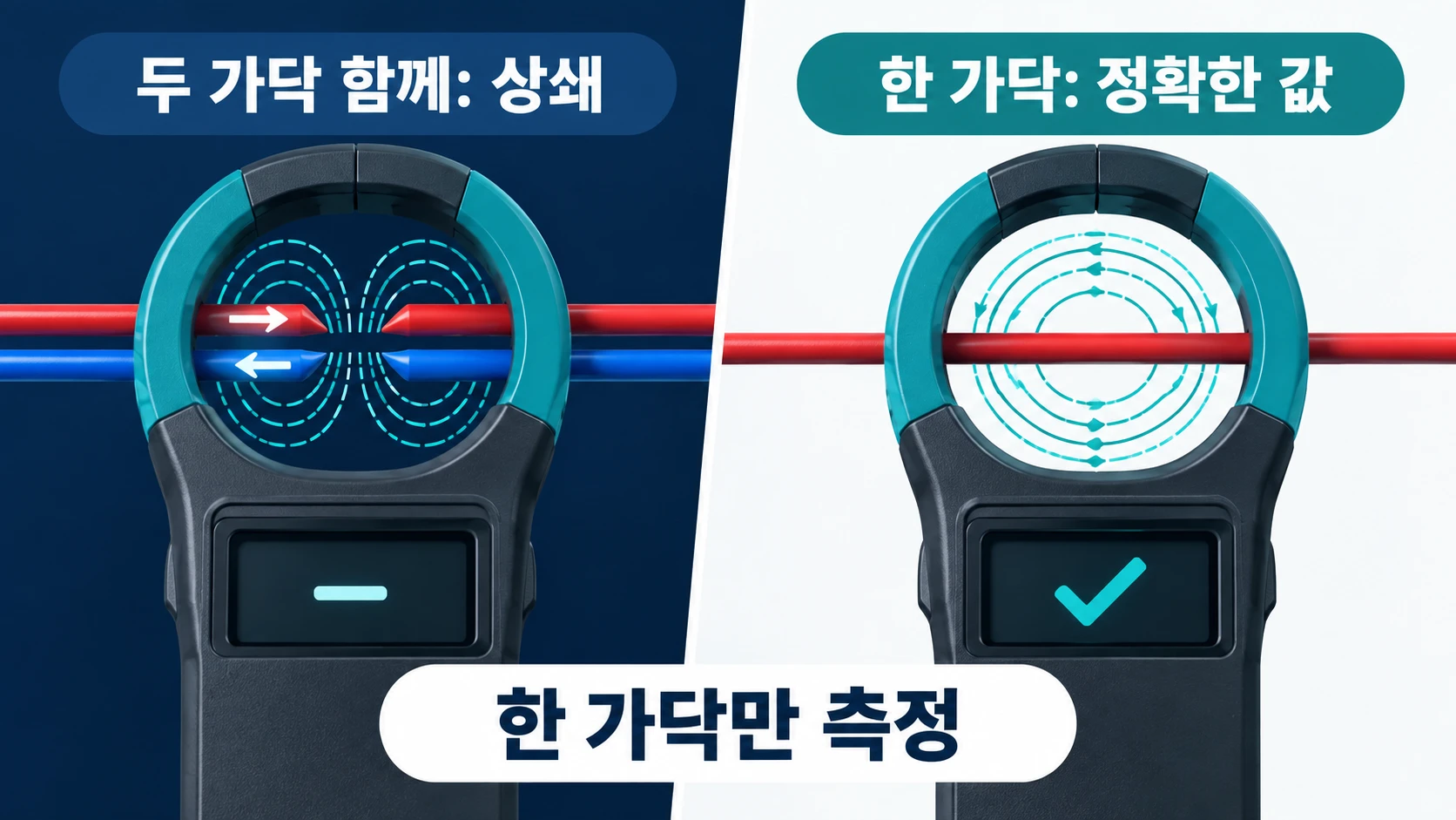 반드시 한 가닥만 측정해야 하는 이유