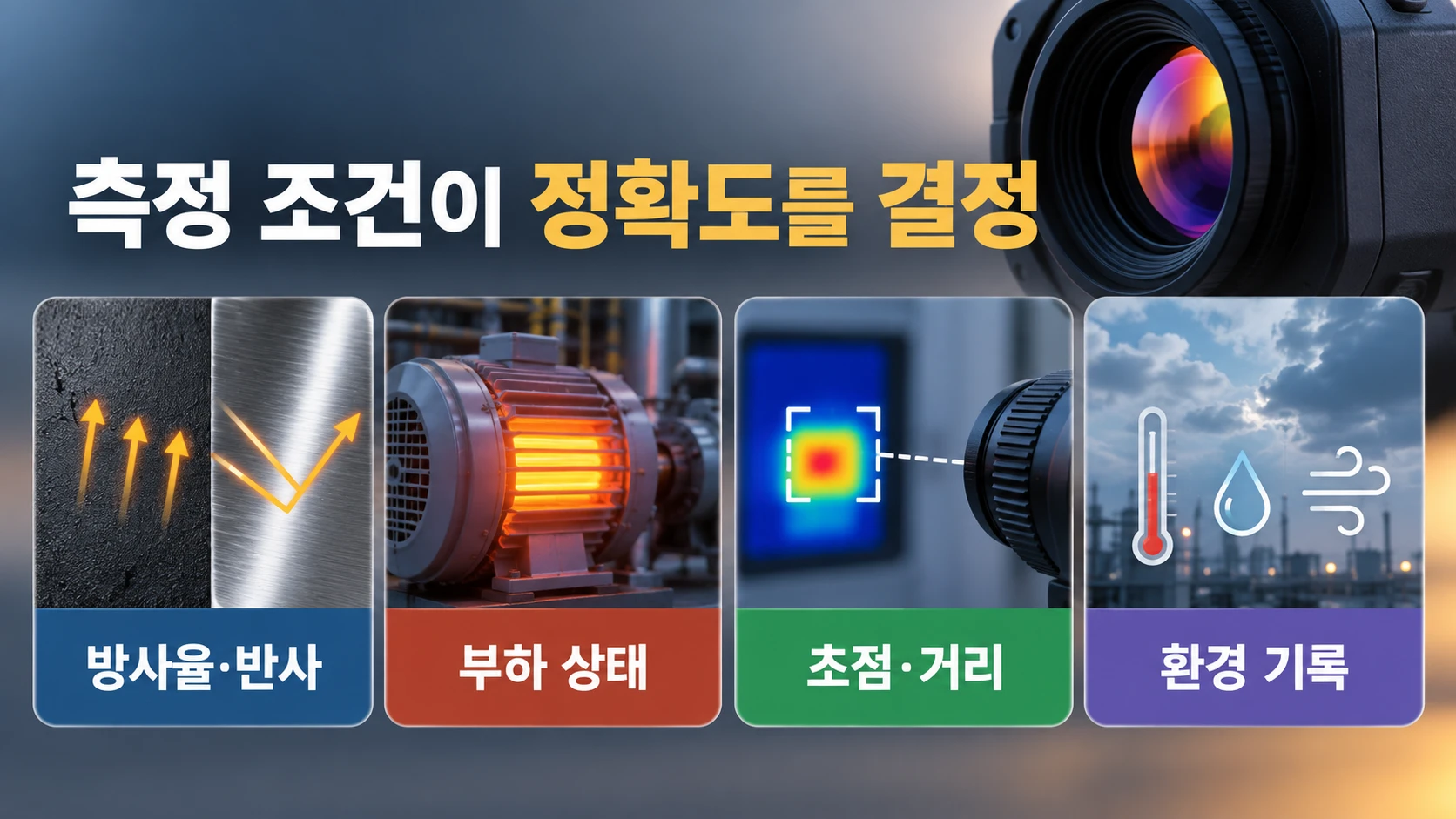 정확도를 좌우하는 방사율·반사·부하·초점