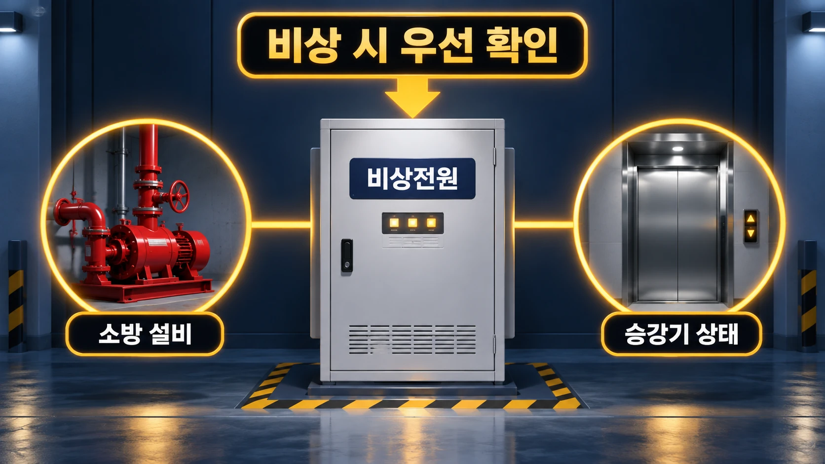 소방·승강기·비상전원의 우선순위