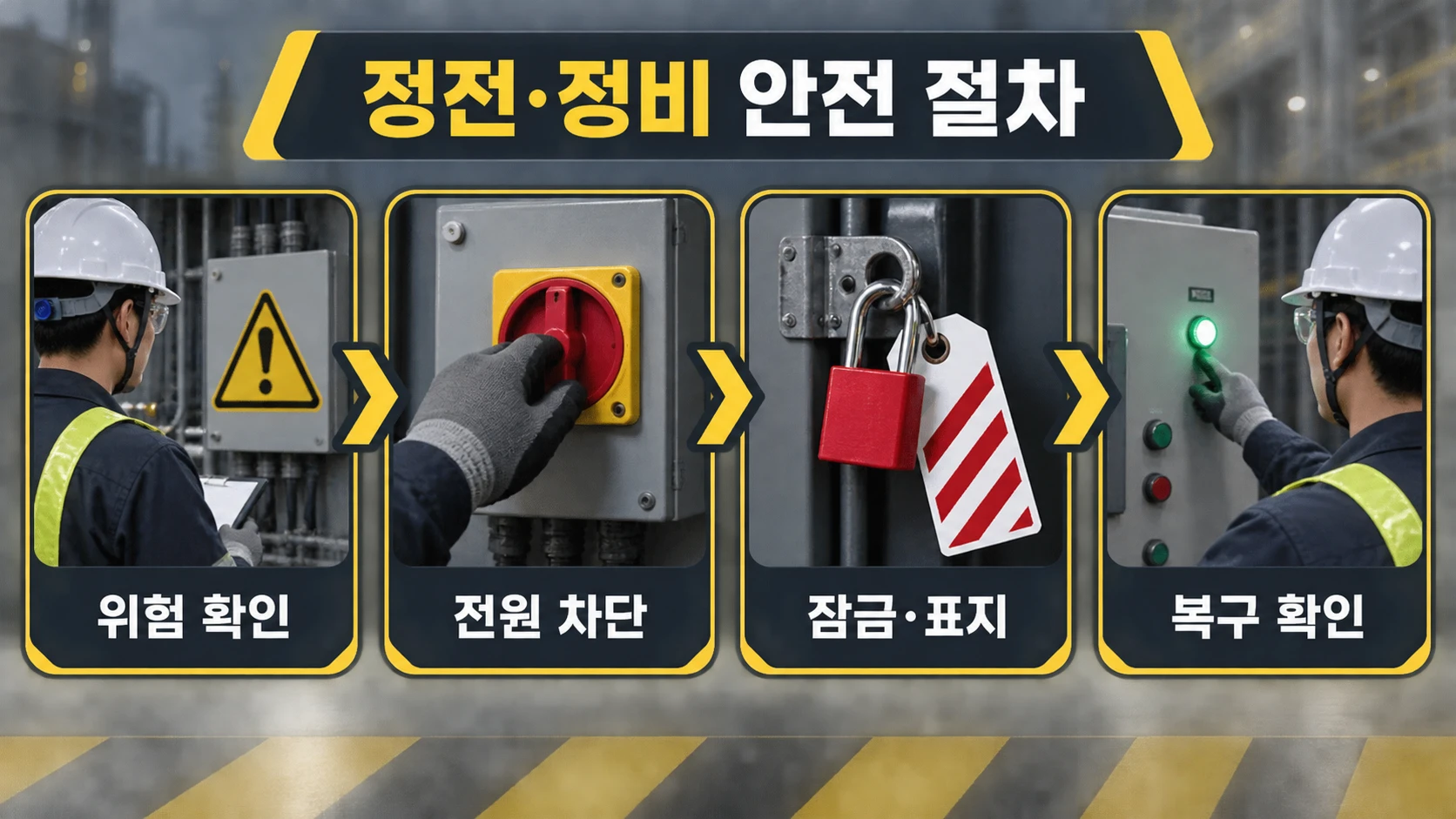정전과 정비 작업의 안전한 SOP