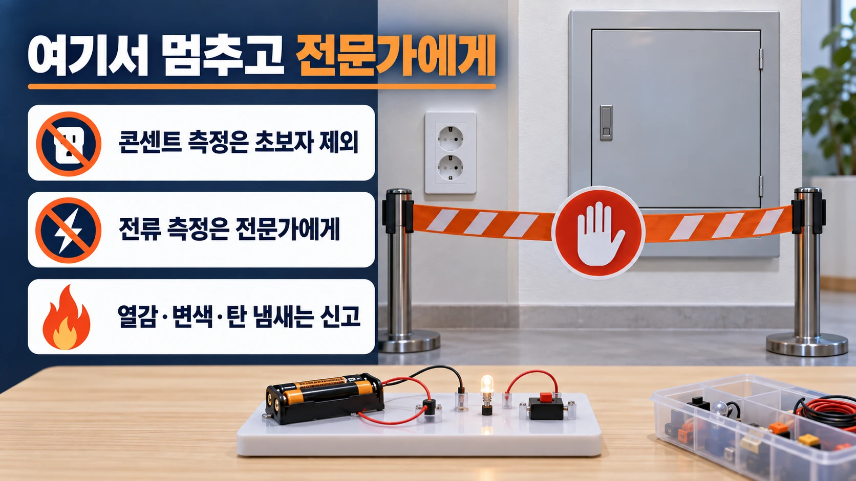 전류·콘센트 측정에서 멈춰야 하는 순간