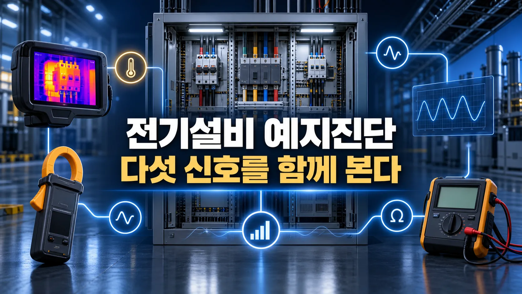 전기설비 예지진단 5가지: 부분방전·초음파·열화상·전류·절연저항을 함께 보는 법