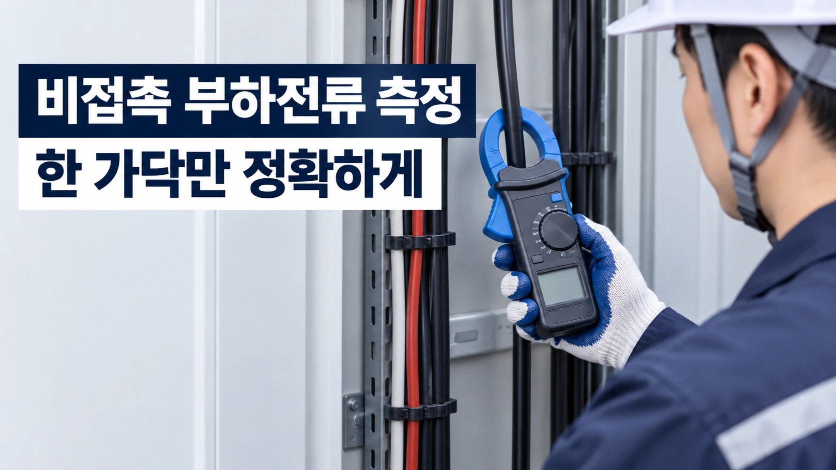클램프미터 사용법, 비접촉 부하전류 측정에서 한 가닥만 집어야 하는 이유