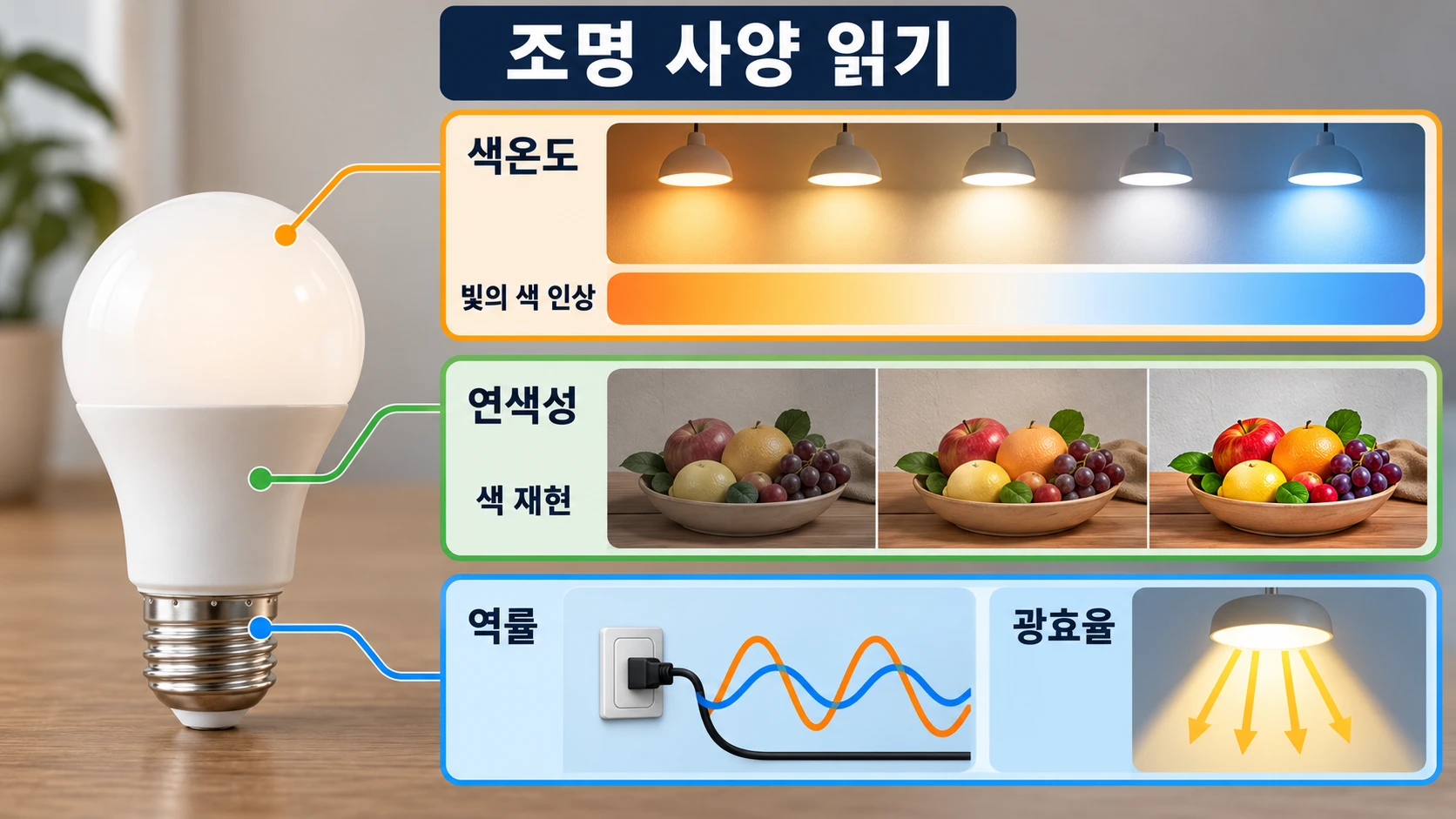 색온도·연색성·역률은 무엇을 알려줄까