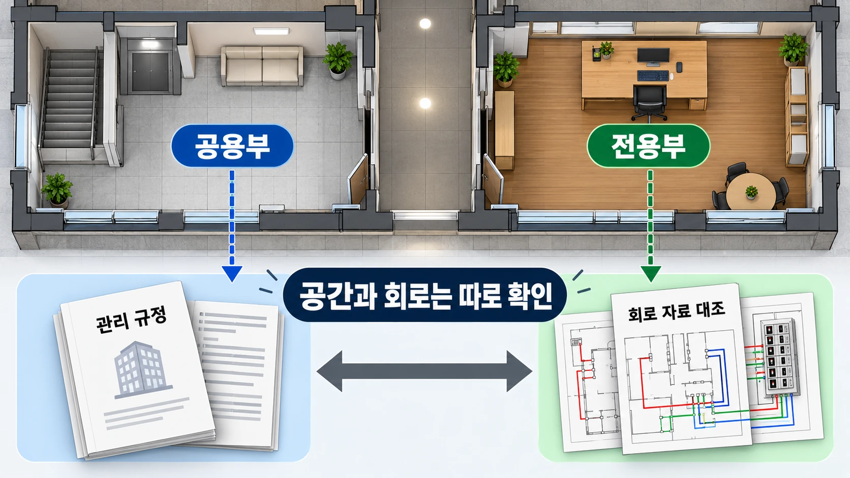 공용부와 전용부는 어떻게 구분할까