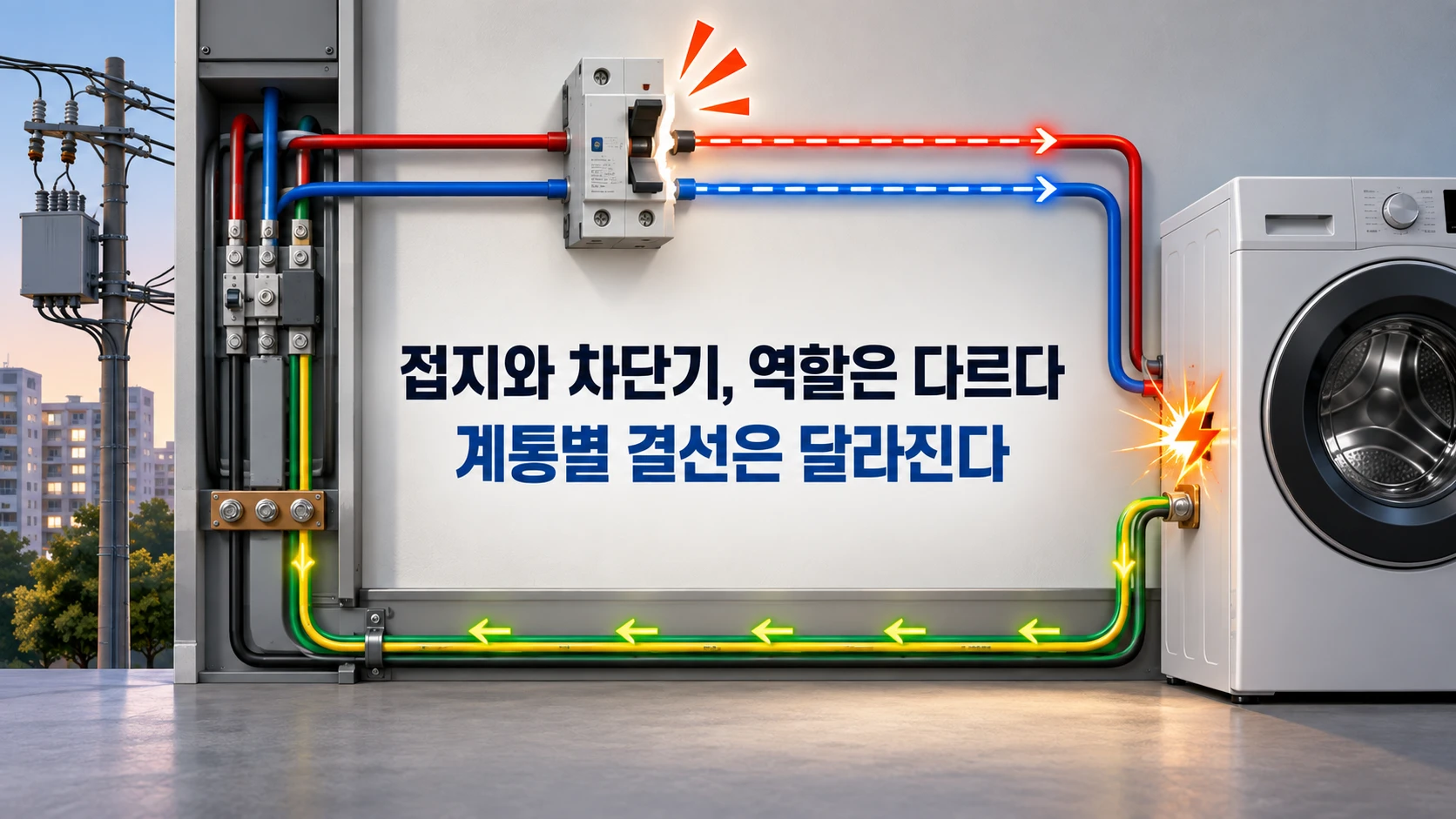 고장 경로와 누전차단기 역할