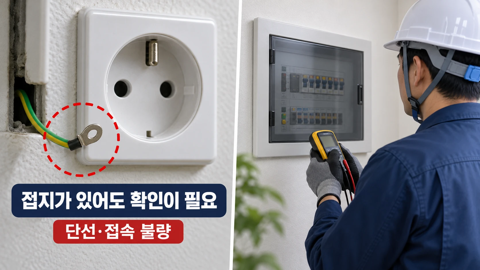 접지 연속성을 확인하는 전문가