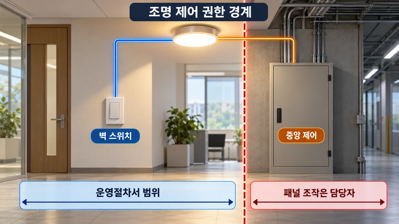 LCP와 벽 스위치, 관리자가 조작해도 될까