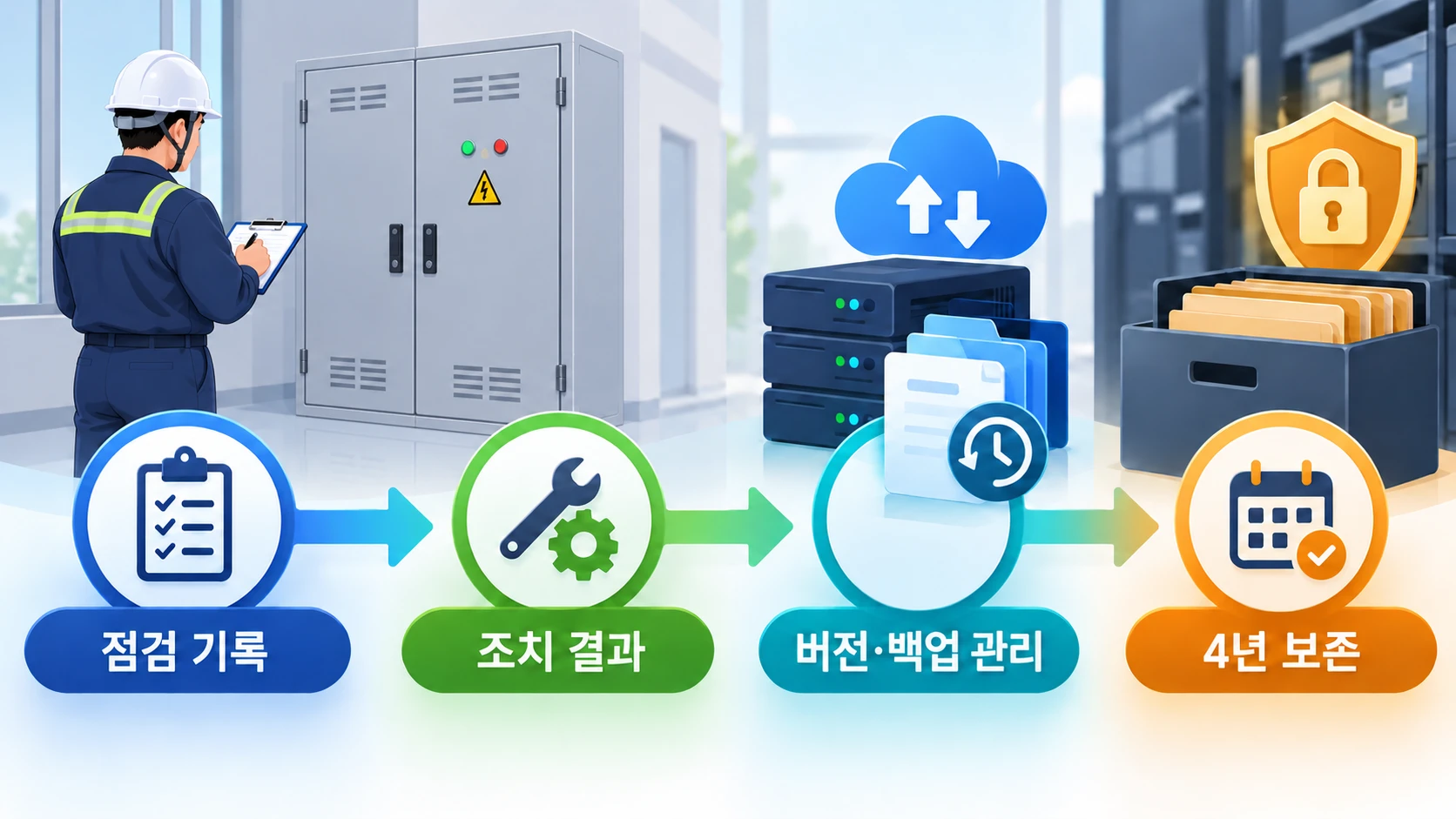 점검 서식과 기록은 어떻게 보존할까