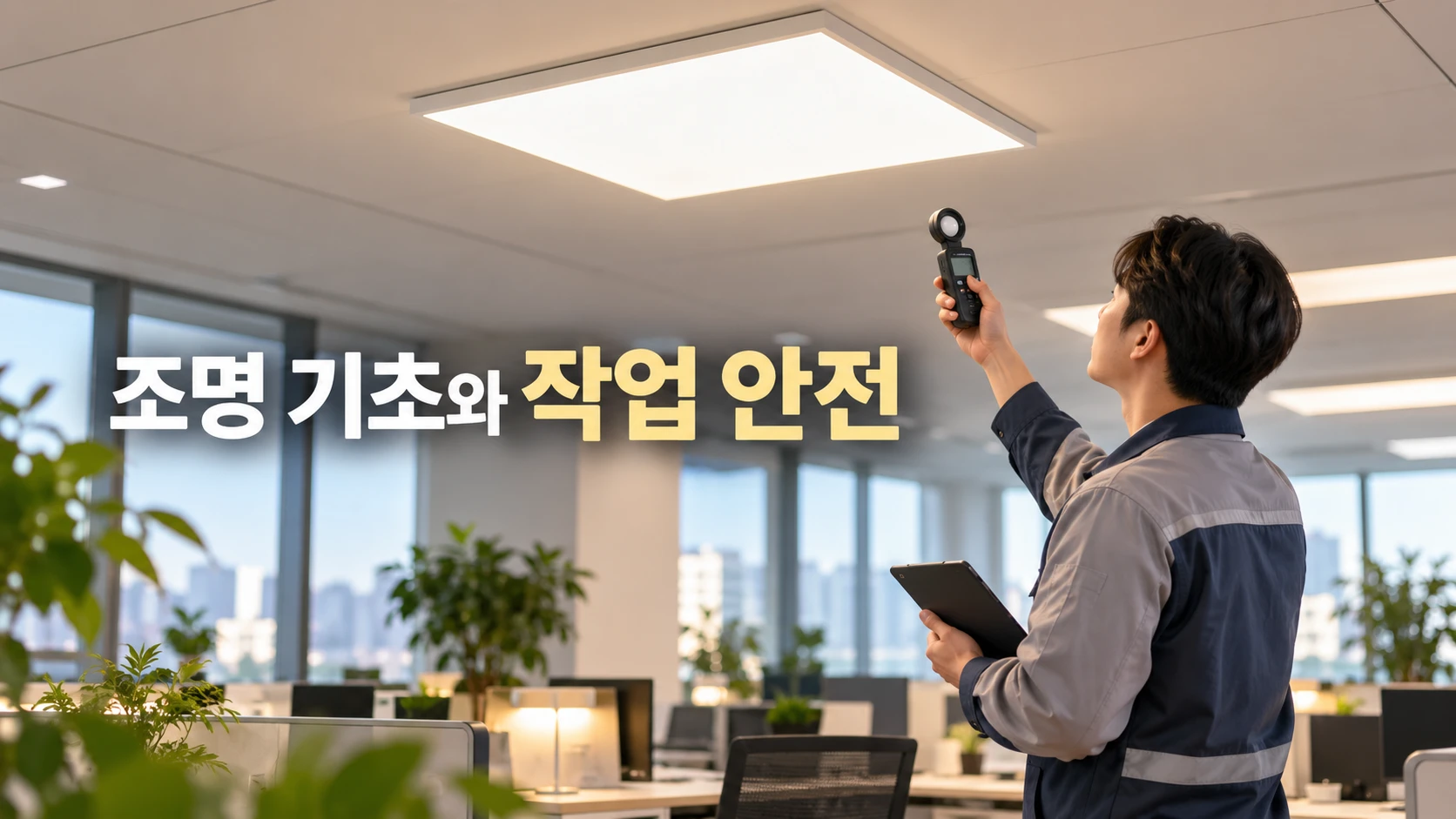 전등 교체 조명 기초와 안전