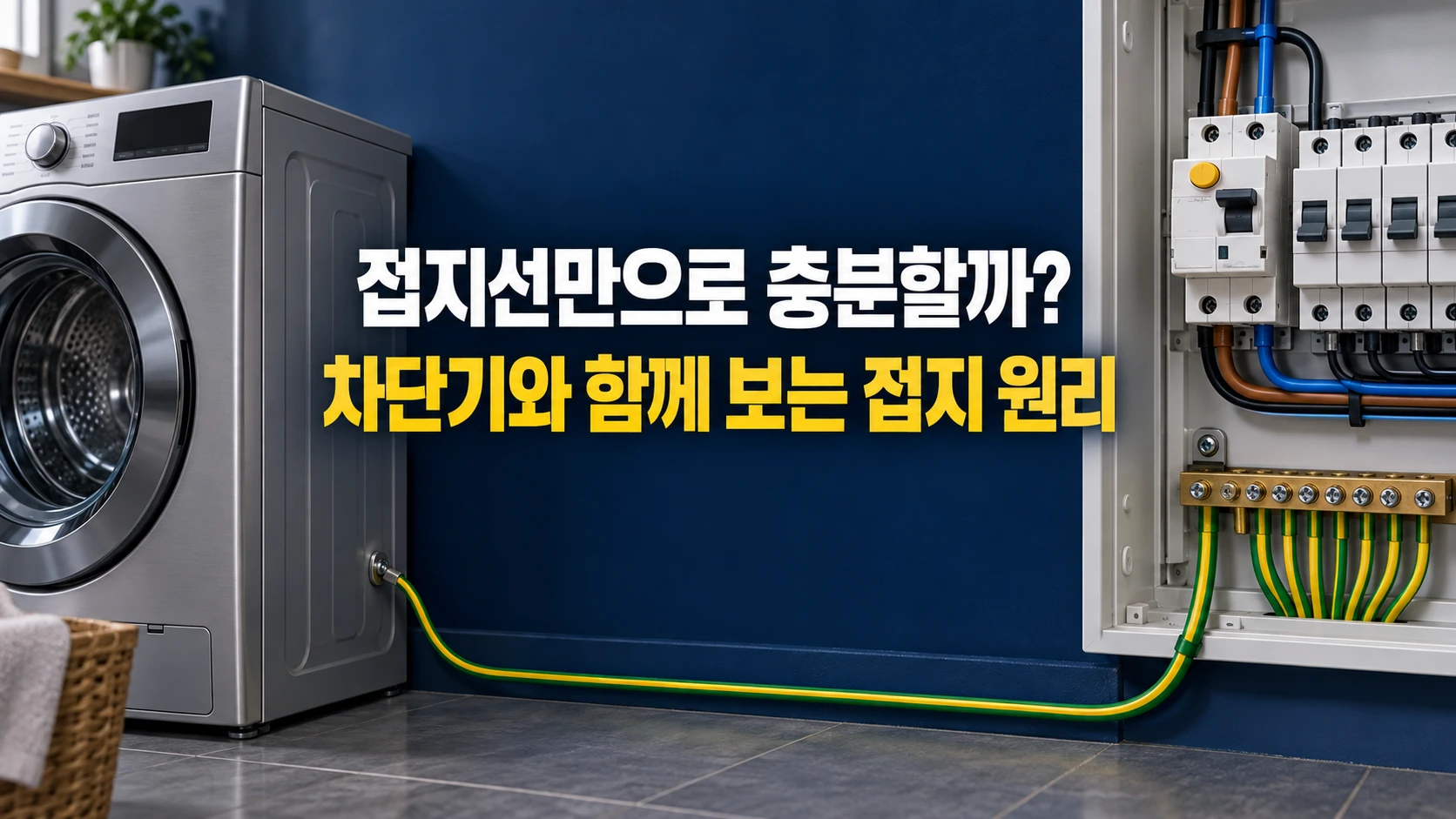접지 원리, 접지선이 있어도 누전차단기가 필요한 이유