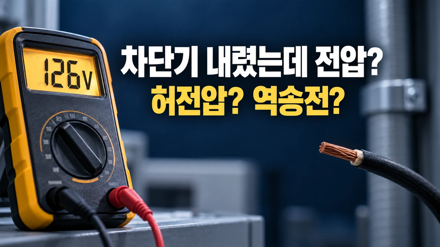 차단기를 내렸는데 전압이 뜬다면? 허전압과 역송전 구분 기준