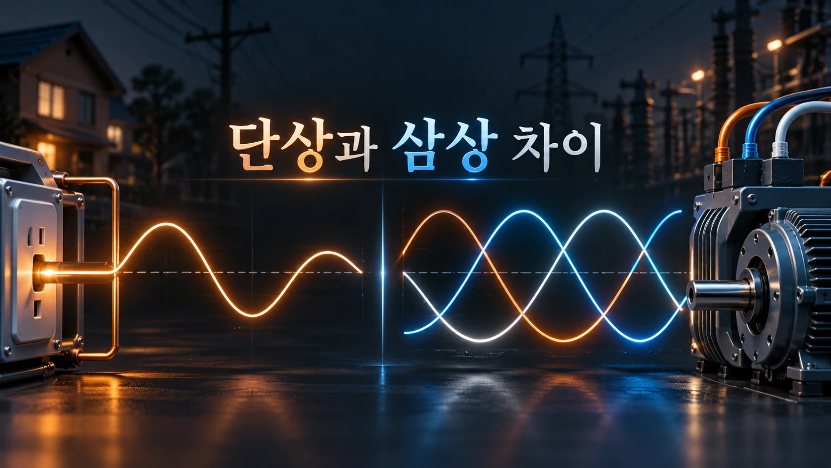 단상과 삼상 차이, 220V·380V와 Y·델타 결선까지 정리
