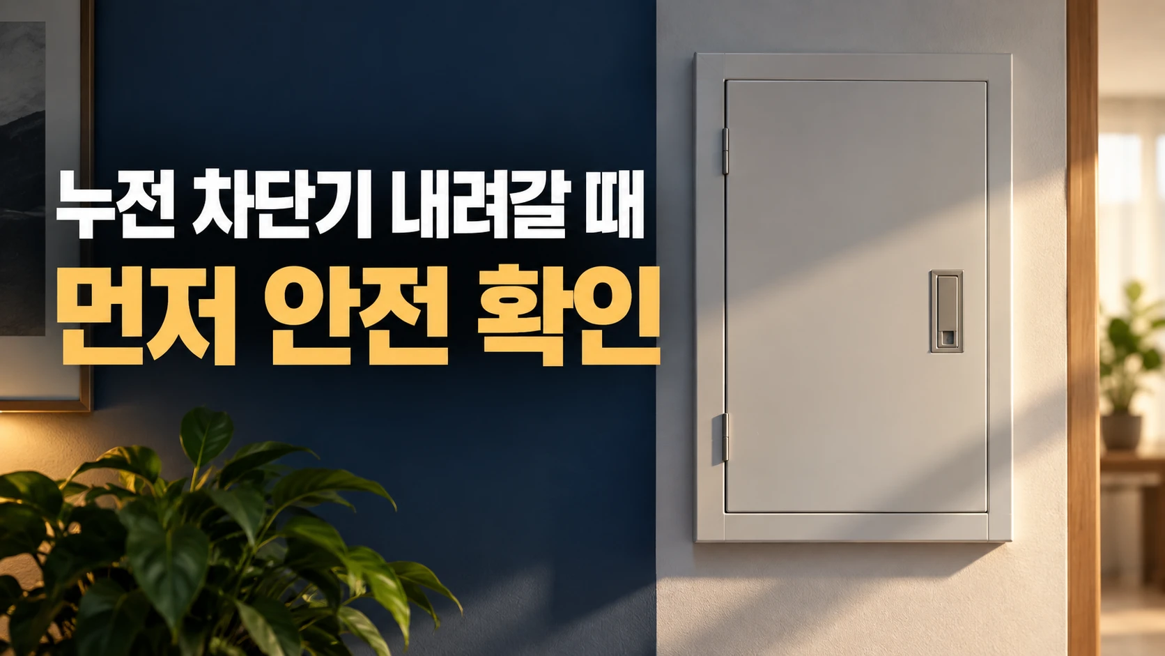 누전 차단기 내려갈 때, 안전하게 확인할 범위와 전문가 점검